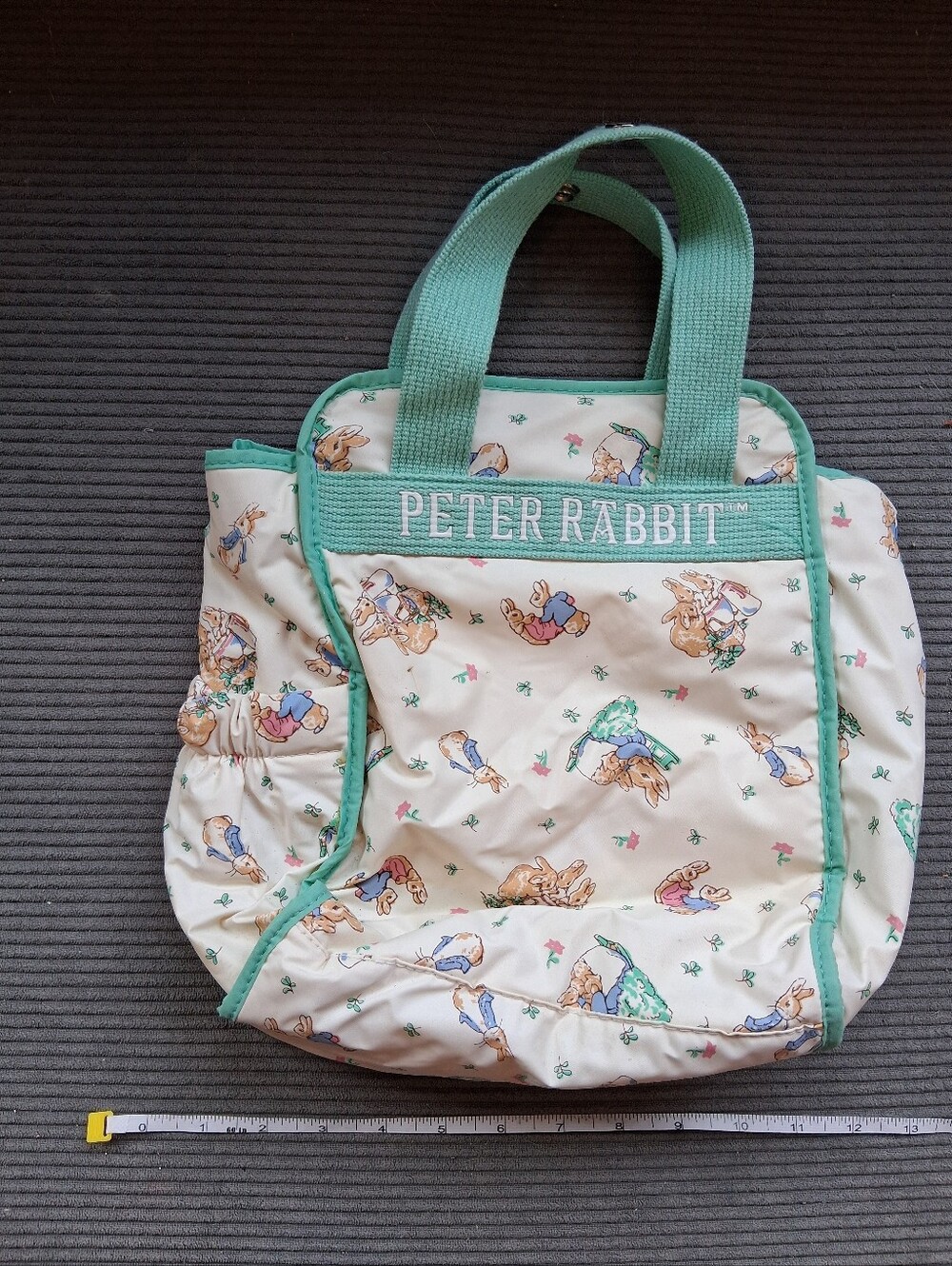 Peter Rabbit Cream & Mint Kids Tote Bag